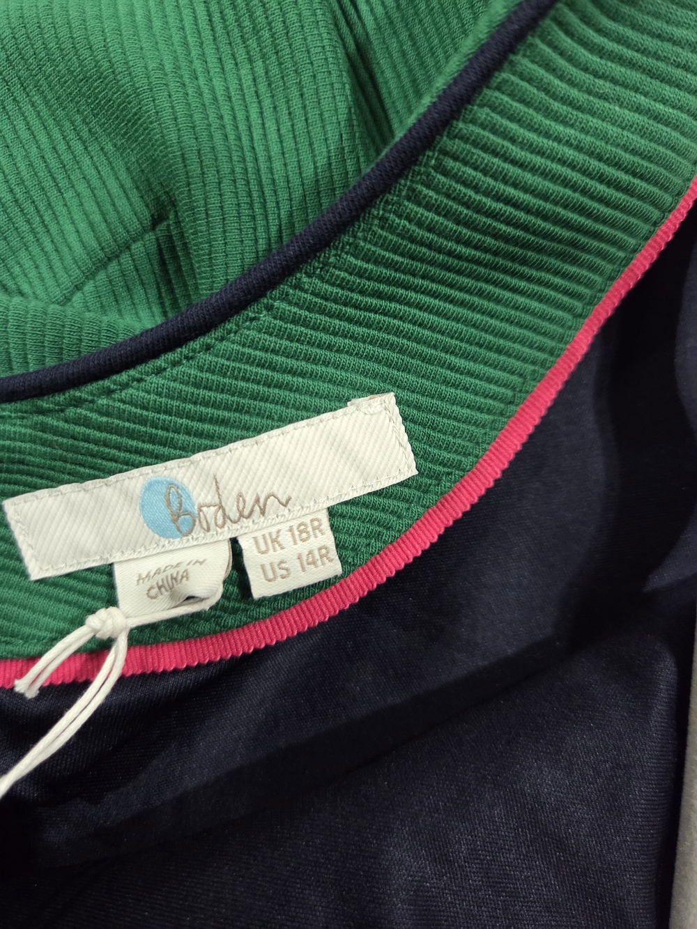 Boden 14R NWT 💚 Midi Striped Dress👗 - Picture 6 of 10